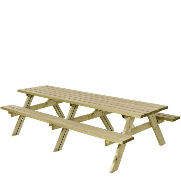 Picknicktisch mit Bänken SCANDIC, 12 Pers./ 300 cm lang