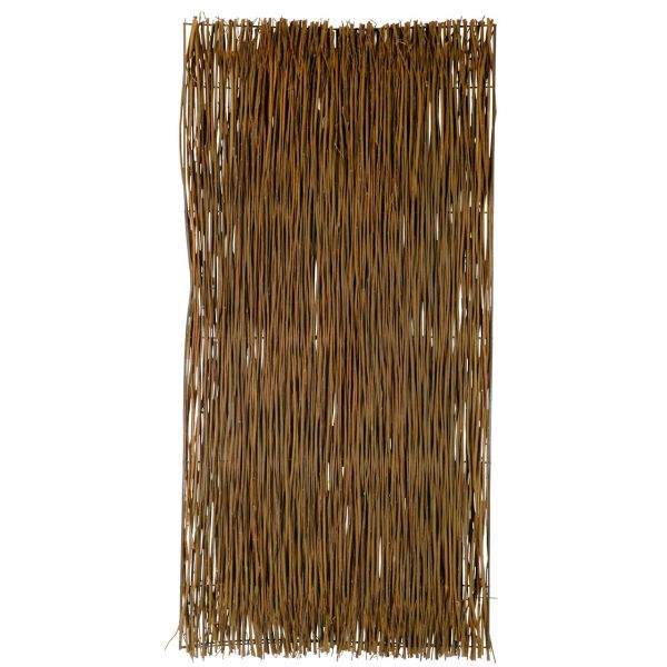 Sichtschutzwand Weide Westerland, Metallrahmen 45° gebogen