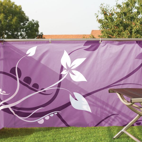 Balkonverkleidung Banner Bella Flora, brombeere