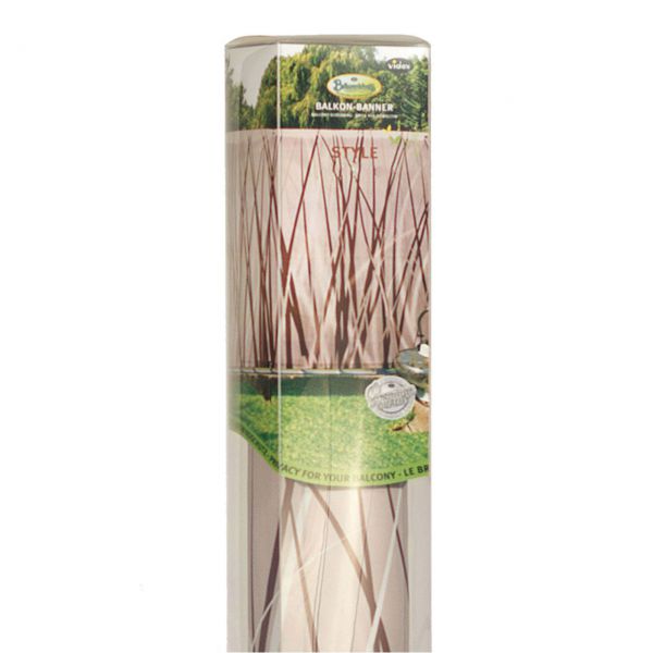 Videx Balkonbanner Flower – 90x300 Cm, Gelbes Blumendesign Als Sicht- Und Sonnenschutz