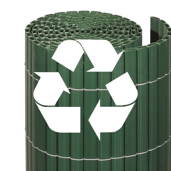 NOOR Sichtschutzmatte PVC 1,80 X 10m Grün | Wasserdicht & UV-beständig | Für Garten, Balkon, Tennisplatz