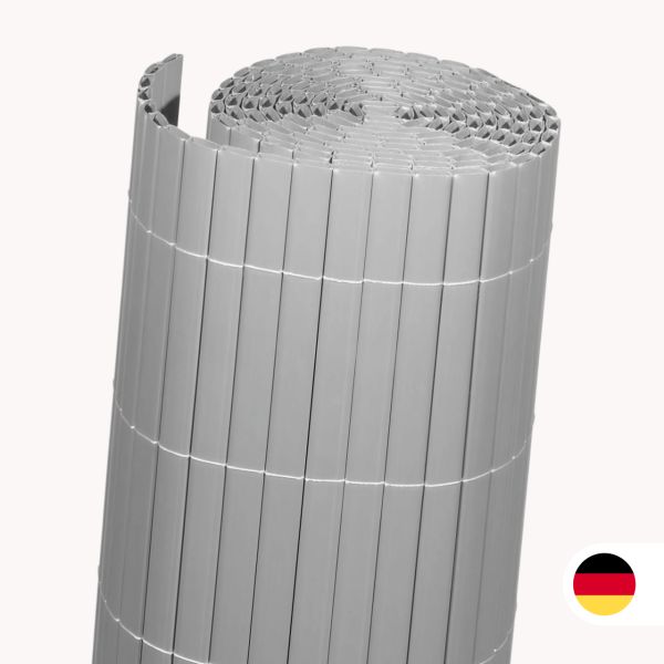 Sichtschutzmatte Kunststoff, Rügen aluminium
