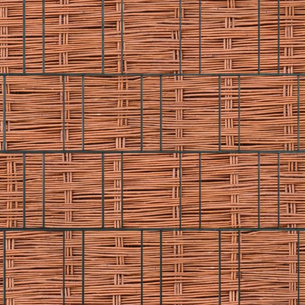 Sichtschutzstreifen bedruckt, Motiv Weidengeflecht