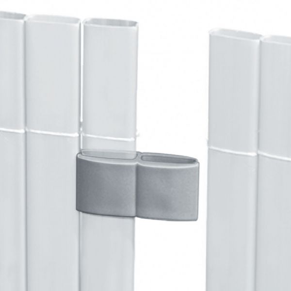 Mattenverbinder für Sichtschutzmatte Rügen, aluminium