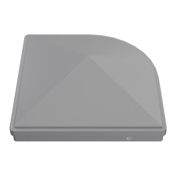 Zier-Pfostenkappe Metall, PYRAMIDE, variable Alu-Steckzaunpfosten