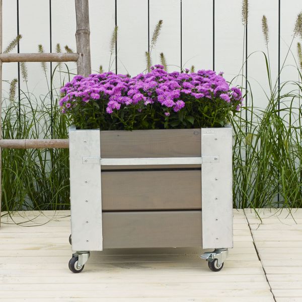 Mobiler Blumenkasten Cubic M Quadrat, H:45cm