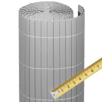 Sichtschutzmatte Kunststoff Meterware, Rügen aluminium Sichtschutzmatte Kunststoff Meterware, Rügen aluminium