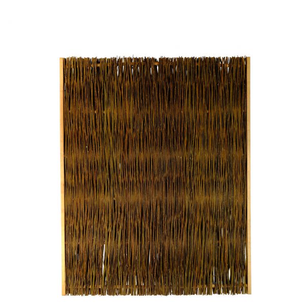 Sichtschutzwand Weide Jutland, seitlicher Holzrahmen