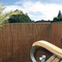 Natürlicher Sichtschutz Aus Weide – Dunkel Provence, 90x300 Cm, Wetterfest Und Flexibel Kürzbar