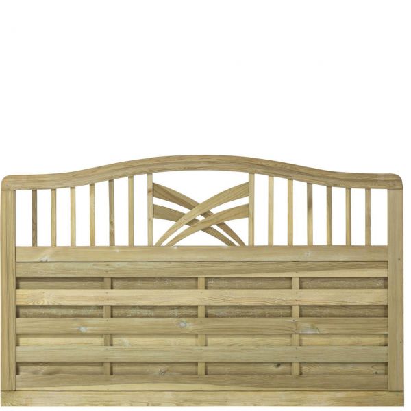 Holz Sichtschutz-Zaun, Ronda, druckimprägniert