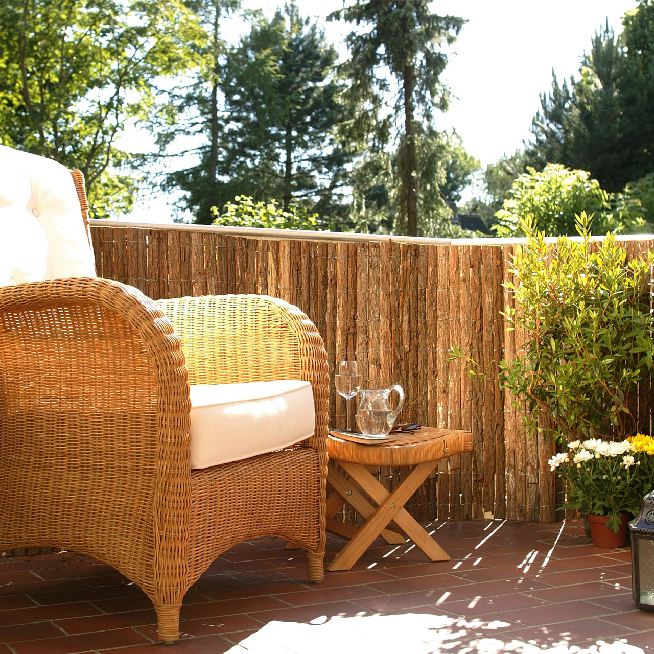 Rindenmatte Country – 90x300 Cm Sichtschutz Für Balkon Und Garten, Aus Natürlicher Baumrinde