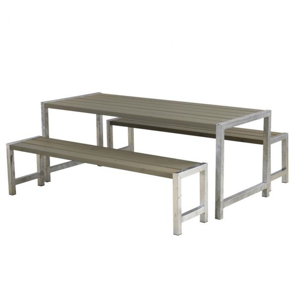 Gartenmöbel-Set PLANKEN, 186 cm