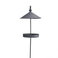 Zeckos Gartenstecker ‚Unzertrennliche‘ – Vogelfutterstation Aus Aluminium, Wetterfest