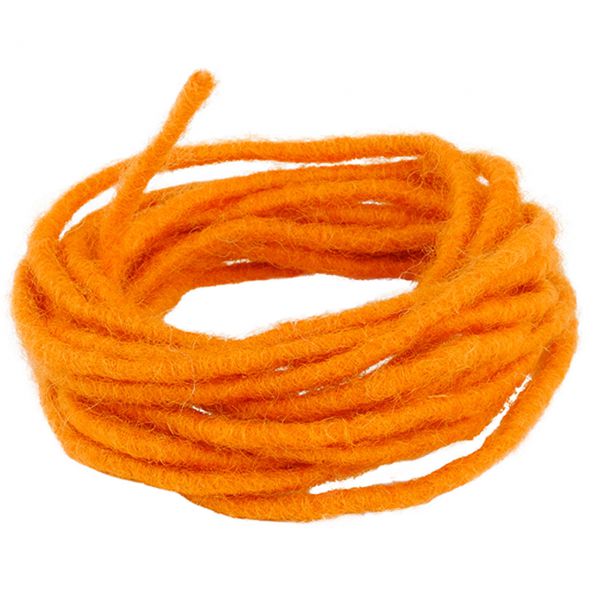 Woll-Dochtfaden, Ø 5 mm, orange