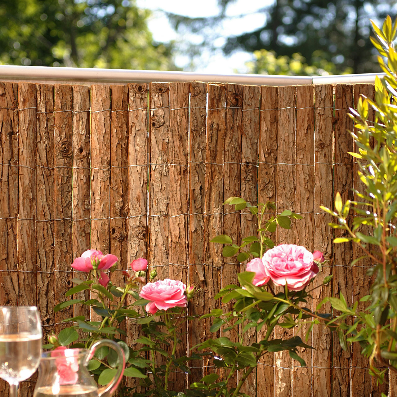 Rindenmatte Country – 90x300 Cm Sichtschutz Für Balkon Und Garten, Aus Natürlicher Baumrinde