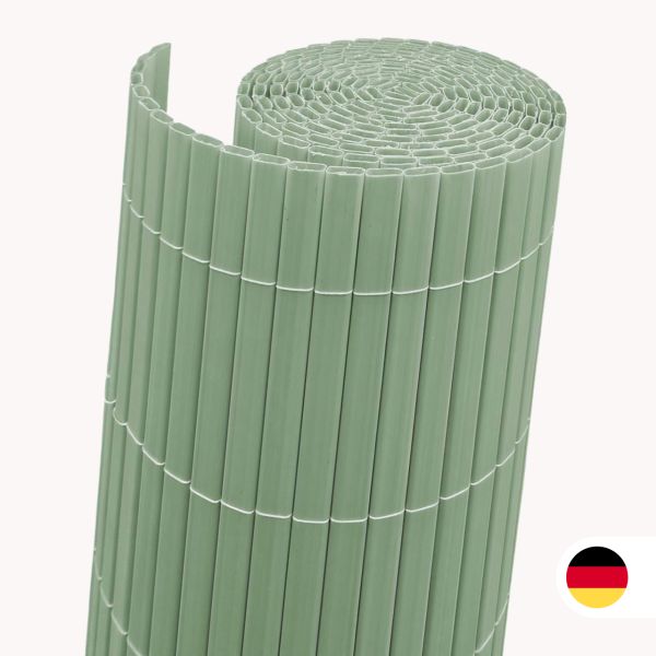 Sichtschutzmatte Kunststoff, Rügen, 90x300 cm, sagegrün
