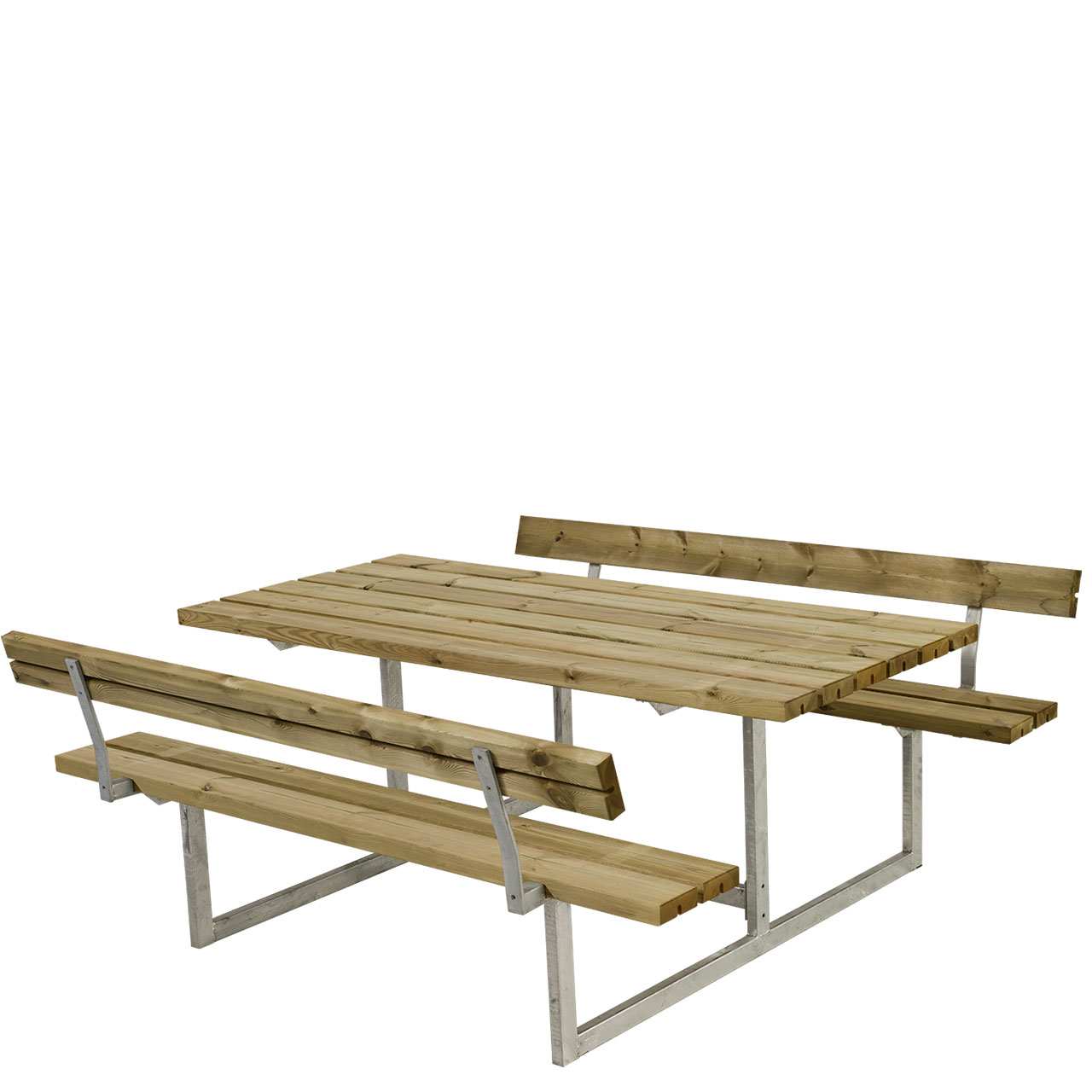 Picknicktisch mit Bänken BASIC & Lehnen
