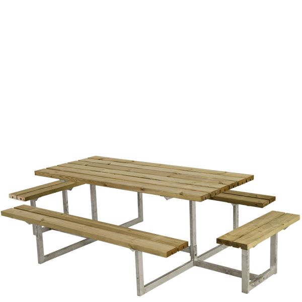 Picknicktisch mit Bänken BASIC & Anbau-Sitzen